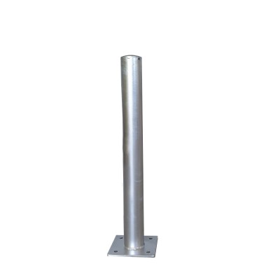 1 x Poteau de protection acier galvanisé - 90mm - à fixer