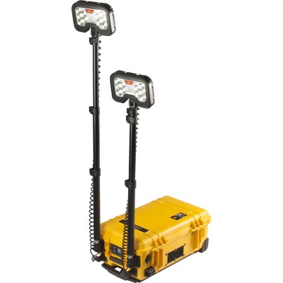 PROJECTEUR SUR CHARIOT 12V 6000Lm X 2 LED JAUNE - 9460J
