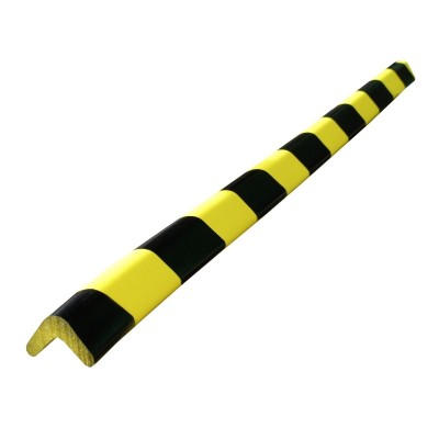 1 x Protection d'angle en mousse 30 x 30mm - noir/jaune