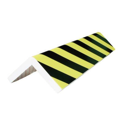 1 x Protection d'angle en mousse 75 x 2mm - noir/jaune