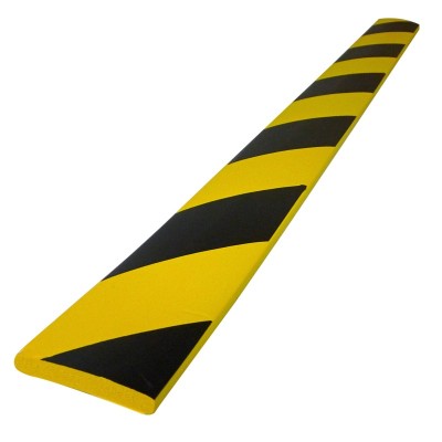 1 x Protection droite en mousse 750 x 60mm - noir/jaune