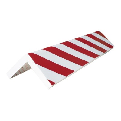 1 x Protection d'angle en mousse 75 x 2mm - rouge/blanc