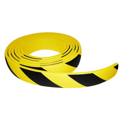 1 x Protection droite en mousse 5000 x 60mm - noir/jaune