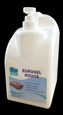 SAVON GEL MICROBILLES EUROGEL ROUGE A/POMPE - 4,50 L