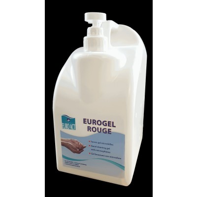 SAVON GEL MICROBILLES EUROGEL ROUGE A/POMPE - 4,50 L