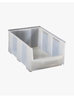 16 x Bac à bec grande ouverture superposable 1L - Transparent