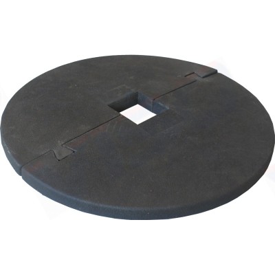 1 x Tapis anti herbe rond 500 mm en caoutchouc