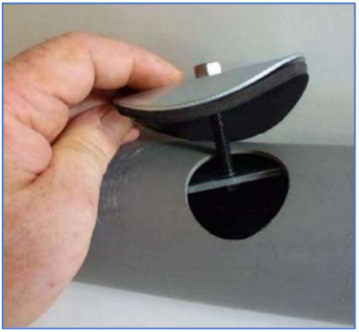 TAMPON DEGORGEMENT ACZ + ECROU JOINT MOUSSE DN50