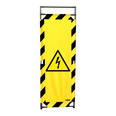 1 x Extension barrière d'intervention PVC 1m80 logo Danger Electrici