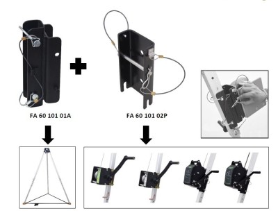 KIT ADAPTATION TREPIED P/TREUIL TRAVAIL/SAUVETAGE ARGO