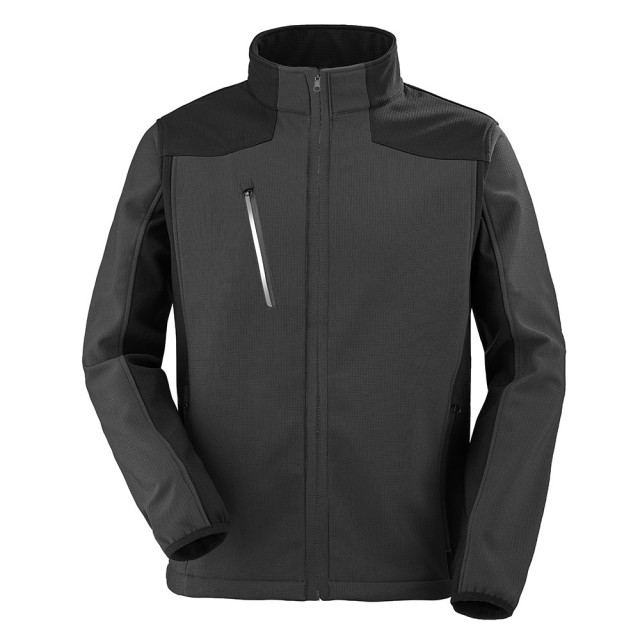 VESTE SOFTSHELL MANCHES AMOVIBLES TEREK GRIS/NOIR