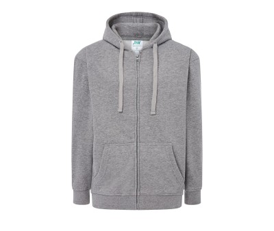 SWEAT SHIRT P/C ZIPPE A CAPUCHE GRIS