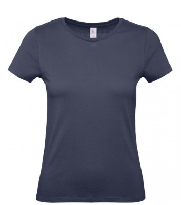 TEE-SHIRT NAVY FEMME MC 145GR 100% COTON - BC02T