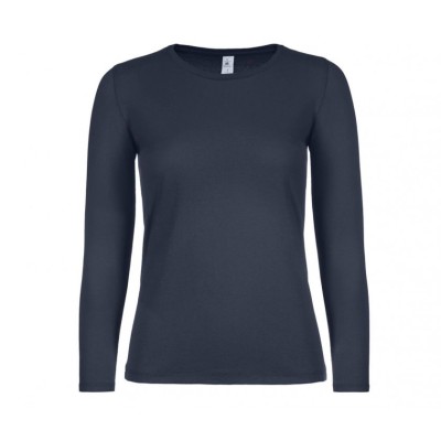 TEE-SHIRT NAVY FEMME ML 145GR 100% COTON - BC06T