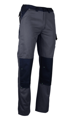 PANTALON MULTIPOCHES SULFATE GRIS/NOIR