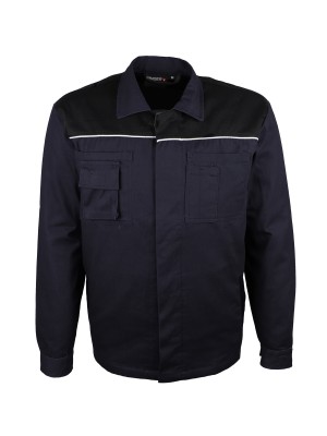 VESTE VAR 100% COTON 300G/M2 BLEU ENCRE/NOIR