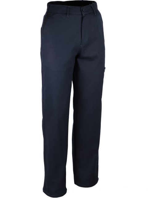 PANTALON PAU 100% COTON 300G/M2 BLEU ENCRE/NOIR