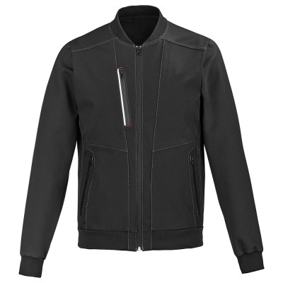 VESTE BOMBERS MOW BANDES RETRO NOIR