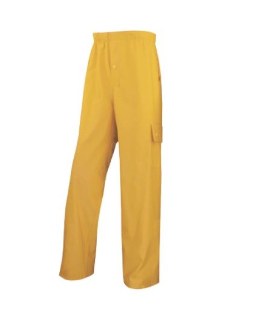 PANTALON PLUIE PU/PVC JAUNE