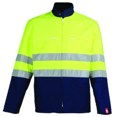 BLOUSON CC2 HV MARINE/JAUNE FLUO 27501.02