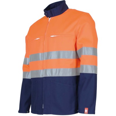 BLOUSON CC2 HV MARINE/ORANGE FLUO