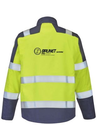 BLOUSON HV BLANCAS ATEX 260 JAUNE MARINE 9D72 FLOQUE SATERM