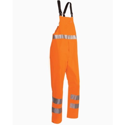 COTTE A BRETELLES HV PLUIE ORANGE BANDES RETRO - AMBERG