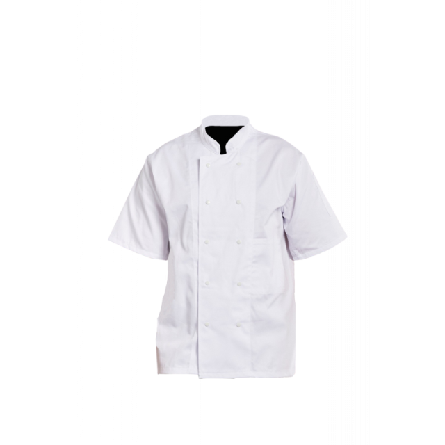 VESTE CUISINE MC P/C 240G BLANC