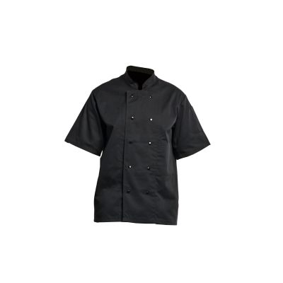 VESTE CUISINE MC P/C 240G NOIR