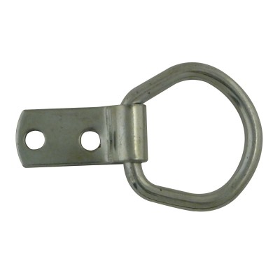 Anneau d'ancrage à platine acier zingué Diam fil 6 mm x i lot de 5