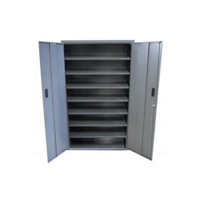 1 x Armoire vide avec portes - 13 tablettes pour bac 1L